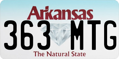 AR license plate 363MTG