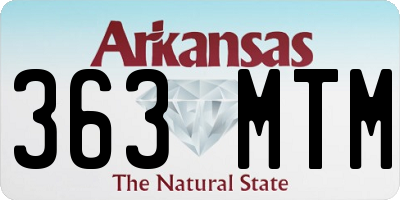 AR license plate 363MTM