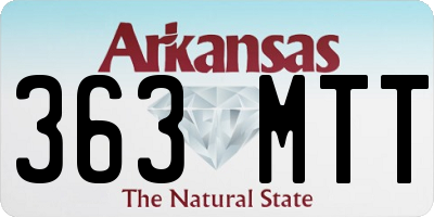 AR license plate 363MTT