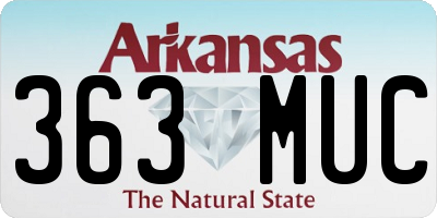 AR license plate 363MUC