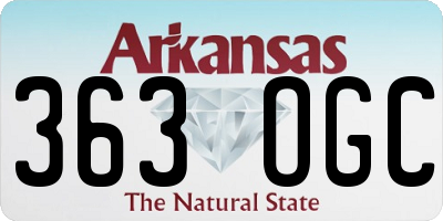 AR license plate 363OGC