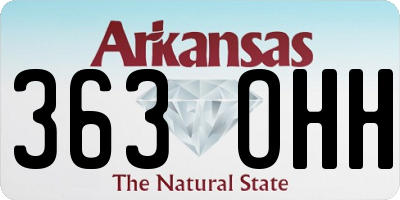 AR license plate 363OHH
