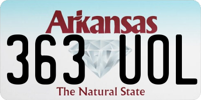 AR license plate 363UOL