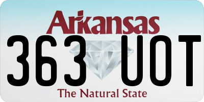 AR license plate 363UOT