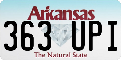 AR license plate 363UPI