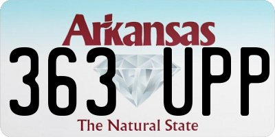 AR license plate 363UPP