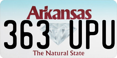 AR license plate 363UPU
