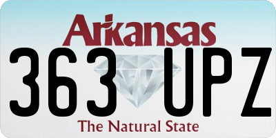 AR license plate 363UPZ