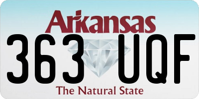 AR license plate 363UQF