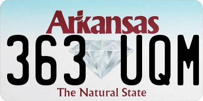 AR license plate 363UQM