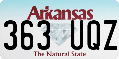 AR license plate 363UQZ