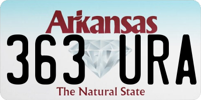 AR license plate 363URA