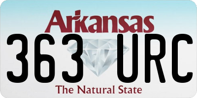 AR license plate 363URC