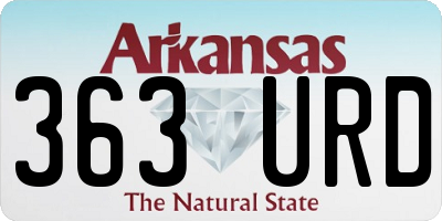 AR license plate 363URD