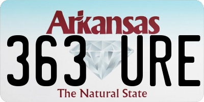 AR license plate 363URE