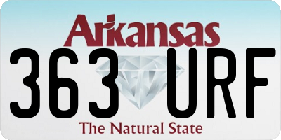 AR license plate 363URF