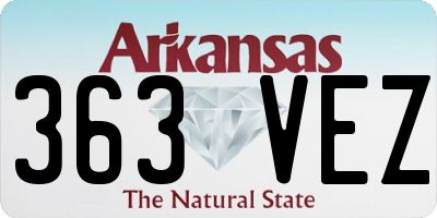 AR license plate 363VEZ