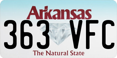AR license plate 363VFC