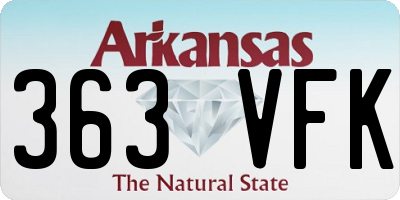 AR license plate 363VFK