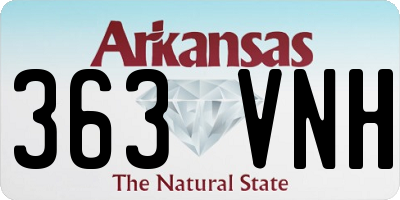 AR license plate 363VNH
