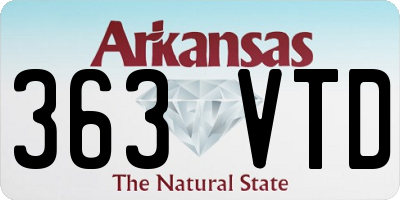 AR license plate 363VTD
