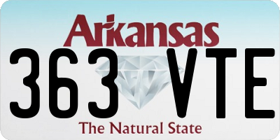 AR license plate 363VTE
