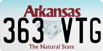 AR license plate 363VTG