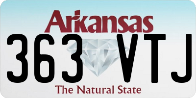 AR license plate 363VTJ