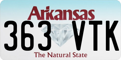 AR license plate 363VTK