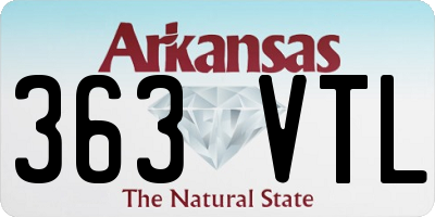 AR license plate 363VTL