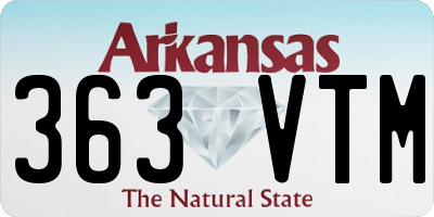 AR license plate 363VTM