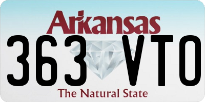 AR license plate 363VTO