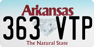 AR license plate 363VTP