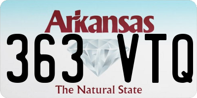 AR license plate 363VTQ