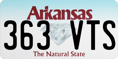 AR license plate 363VTS