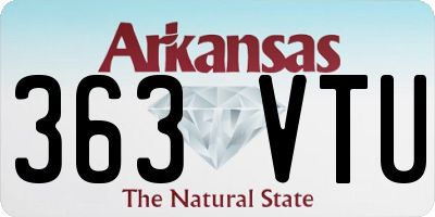 AR license plate 363VTU