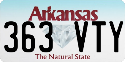 AR license plate 363VTY