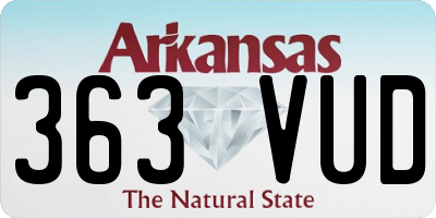 AR license plate 363VUD