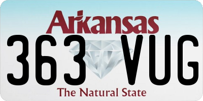 AR license plate 363VUG