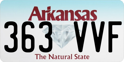 AR license plate 363VVF