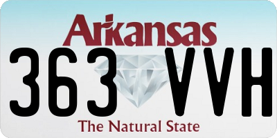 AR license plate 363VVH