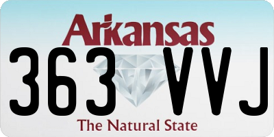 AR license plate 363VVJ