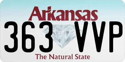 AR license plate 363VVP