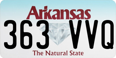 AR license plate 363VVQ