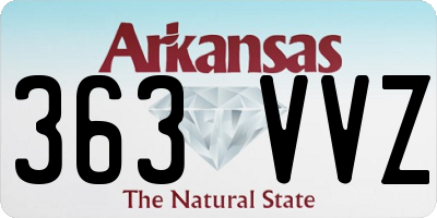 AR license plate 363VVZ
