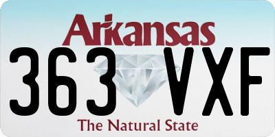 AR license plate 363VXF