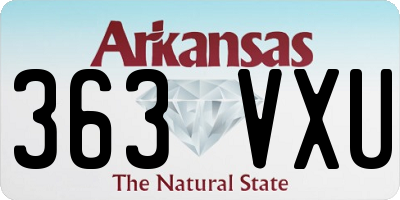 AR license plate 363VXU