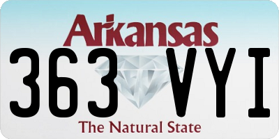 AR license plate 363VYI