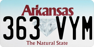 AR license plate 363VYM