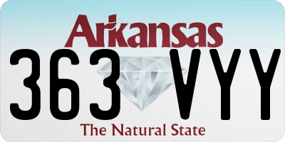 AR license plate 363VYY